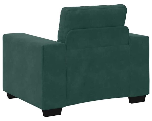 VidaXL sötétzöld bársony kanapéfotel 59 cm