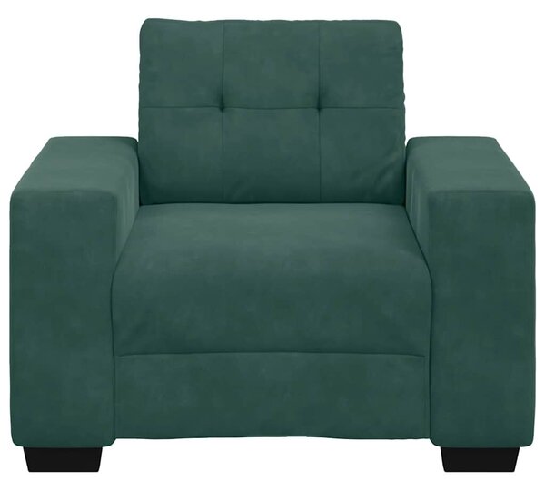 VidaXL sötétzöld bársony kanapéfotel 59 cm