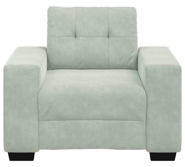 VidaXL világosszürke bársony kanapéfotel 59 cm
