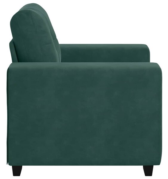 VidaXL sötétzöld bársony kanapéfotel 59 cm