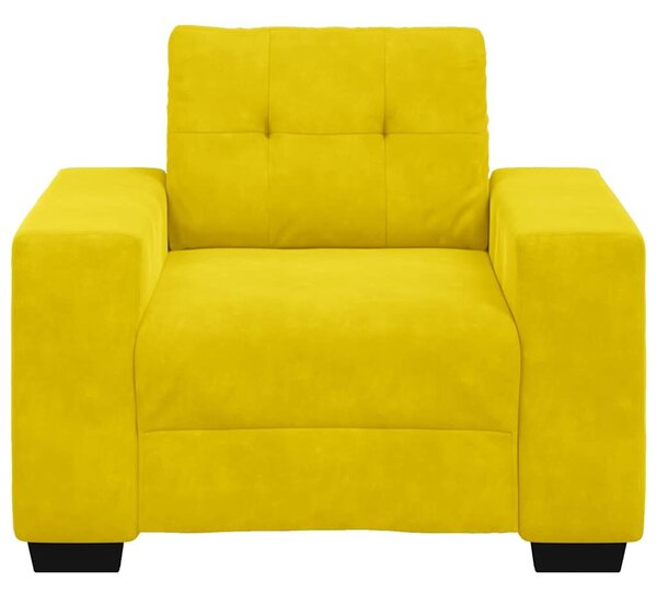 VidaXL sárga bársony kanapéfotel 59 cm