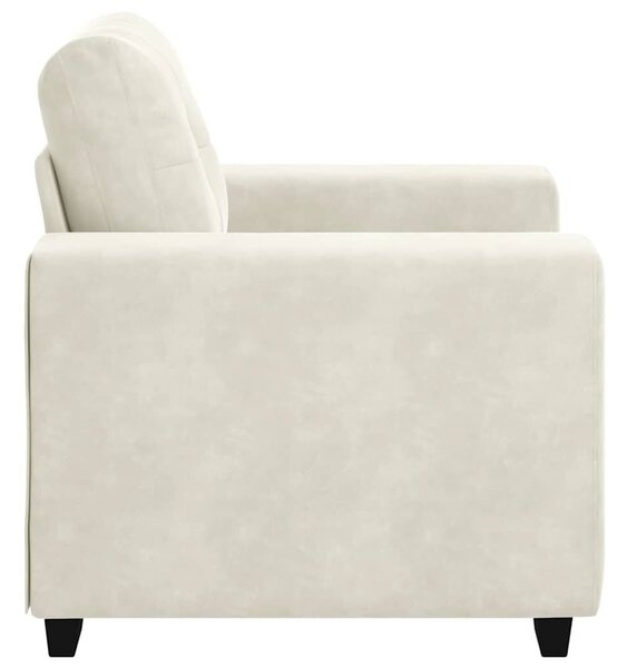 VidaXL krém bársony kanapéfotel 59 cm