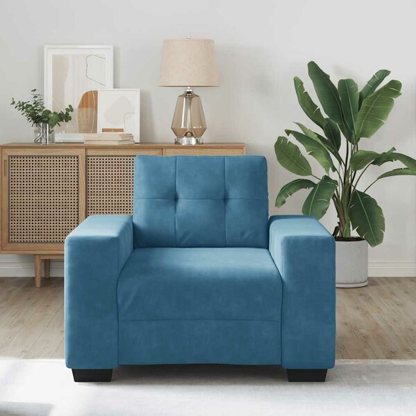 VidaXL kék bársony kanapéfotel 59 cm