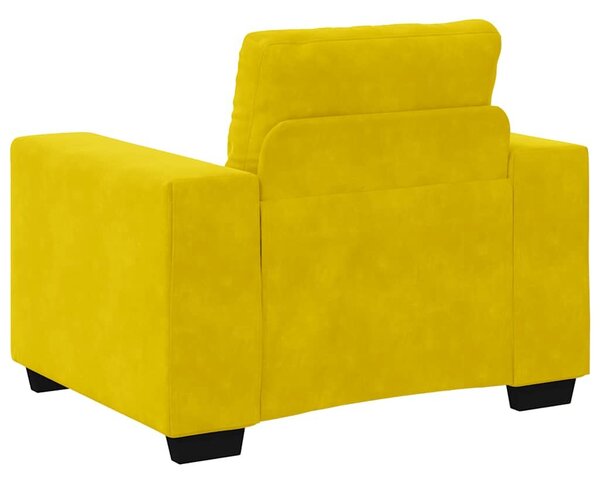 VidaXL sárga bársony kanapéfotel 59 cm