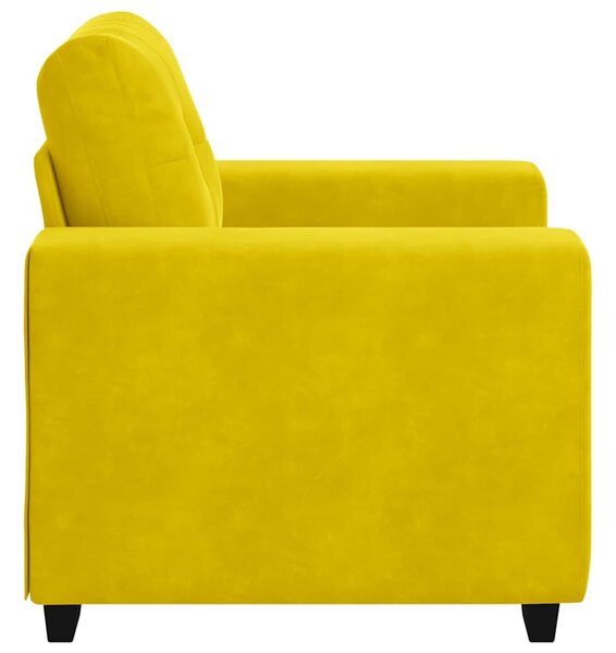 VidaXL sárga bársony kanapéfotel 59 cm