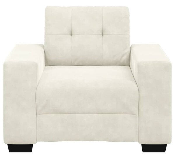 VidaXL krém bársony kanapéfotel 59 cm