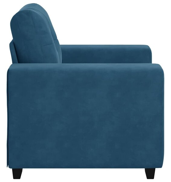 VidaXL kék bársony kanapéfotel 59 cm