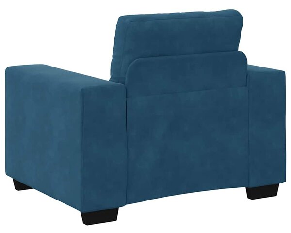 VidaXL kék bársony kanapéfotel 59 cm