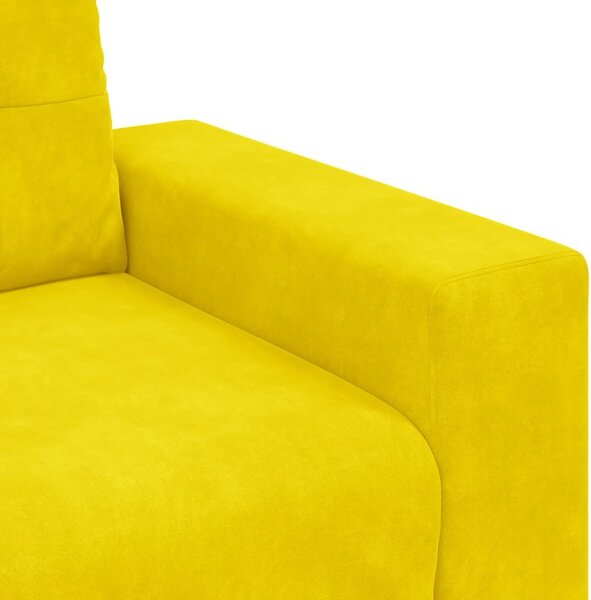 VidaXL sárga bársony kanapéfotel 59 cm