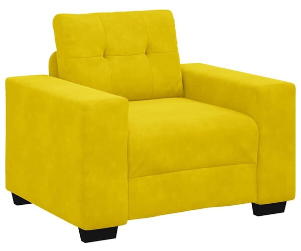 VidaXL sárga bársony kanapéfotel 59 cm