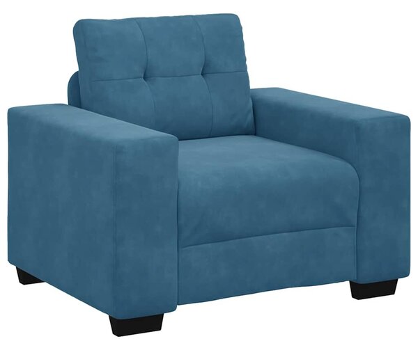 VidaXL kék bársony kanapéfotel 59 cm