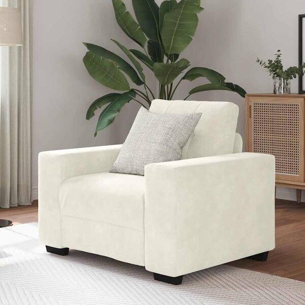VidaXL krém bársony kanapéfotel 59 cm