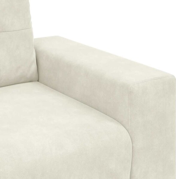 VidaXL krém bársony kanapéfotel 59 cm
