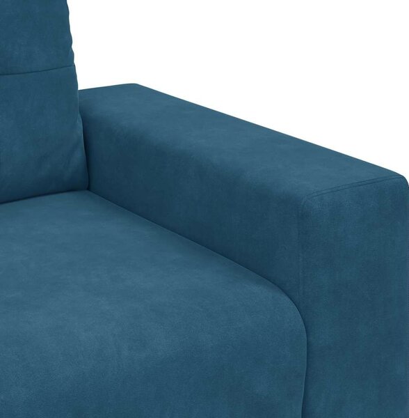 VidaXL kék bársony kanapéfotel 59 cm