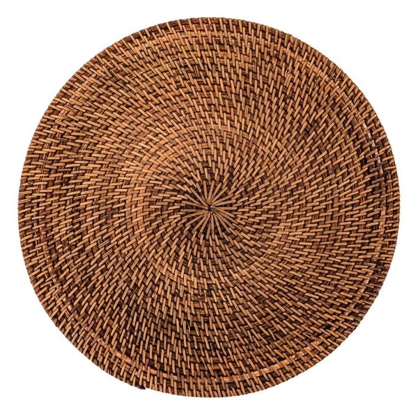 Barna rattan tányéralátét, ø 36 cm - Tiseco Home Studio
