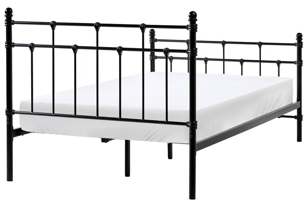 Ágy Fém LYNX 120 x 200 cm Fekete