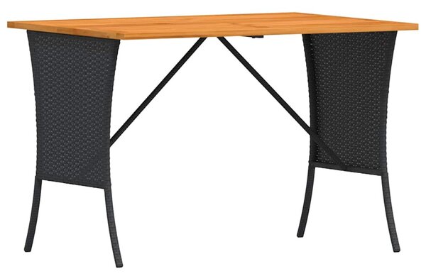 3 részes fekete polyrattan kerti ülőgarnitúra párnával