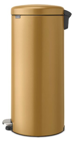 Brabantia NewIcon pedálos hulladékgyűjtő szagmentesen záródó Soft-Close fedél, műanyag tartály, 30L - G méret, acél, meleg tónusú arany - 238765