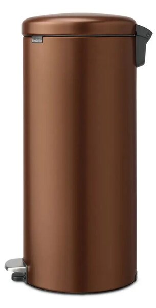Brabantia NewIcon pedálos hulladékgyűjtő szagmentesen záródó Soft-Close fedél, műanyag tartály, 30L - G méret, acél, meleg tónusú bronz - 238789