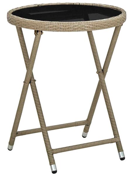 Kert Bistro Készlet 3 db Bézs polirattan