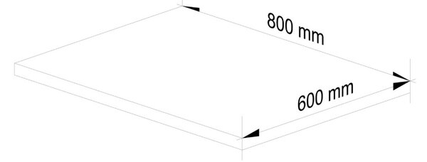 AKORD Oliwia S80 Konyhai Munkalap Craft Tölgy