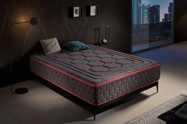 Viscoelastic matrac - Moonia - Hexaflex Moon, 27 cm, 135x200cm - Visco - Fekete szín - Közepes keménység
