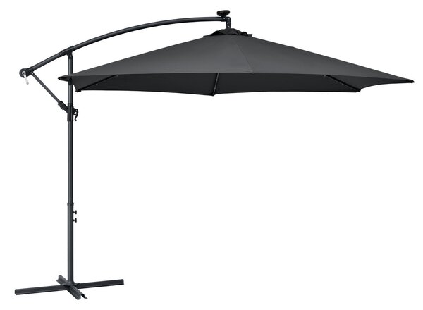 Juskys LED napernyő Brazília 350 cm - antracit