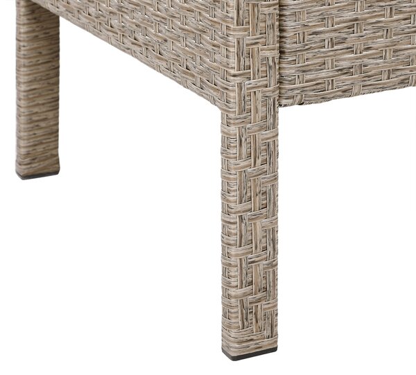 Casaria® Rattan szett - krémszínű
