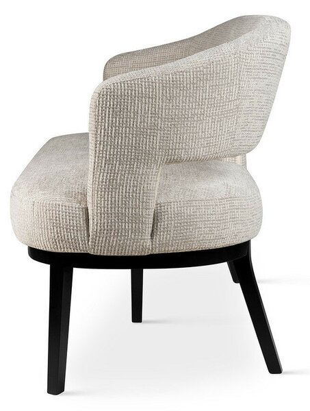 ALKMAAR Ovális Kárpitozott Pad 240 Wenge