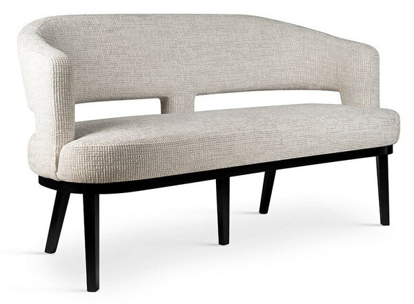 ALKMAAR Ovális Kárpitozott Pad 240 Wenge