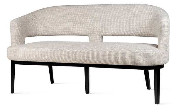 ALKMAAR Ovális Kárpitozott Pad 240 Wenge
