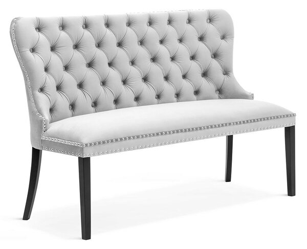 Madame Chesterfield Kárpitozott Pad 140cm Szürke