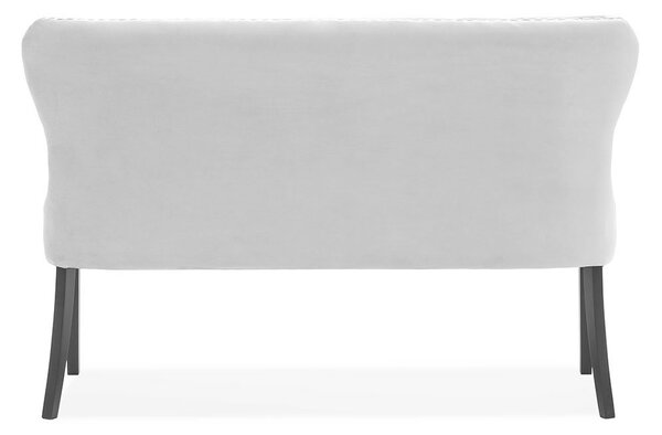 Madame Chesterfield Kárpitozott Pad 140cm Szürke