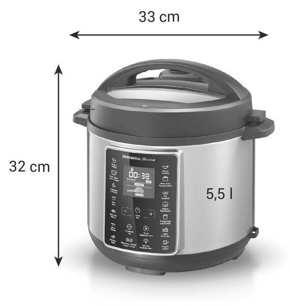Tescoma PRESIDENT elektromos kukta 5,5 l, multifunkciós