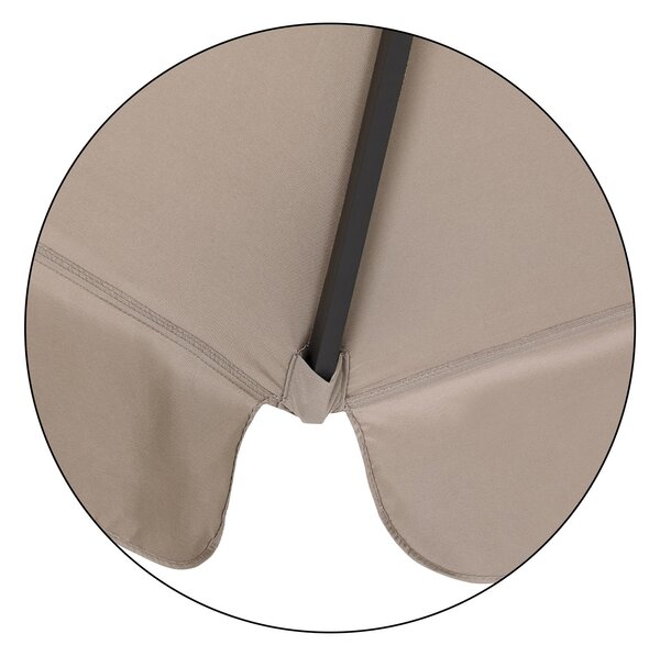 Kingsleeve® Maui kerti napernyő Ø330 cm - taupe