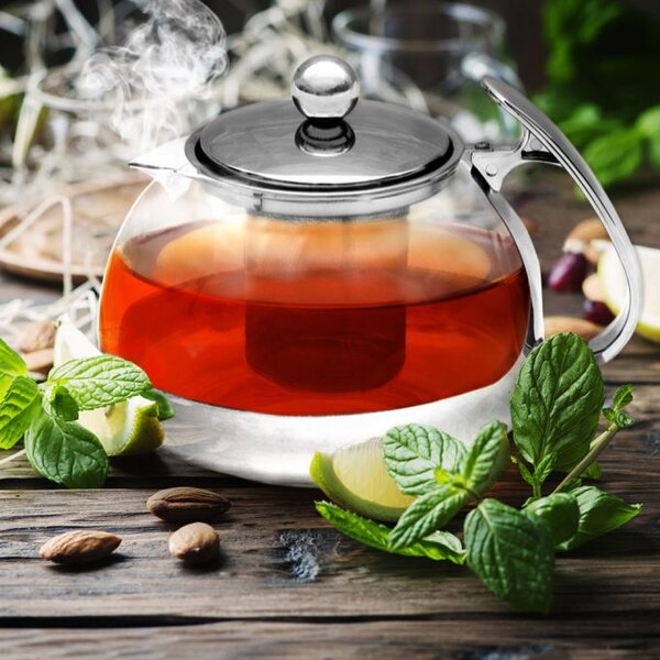 Monzana® Üveg teáskészlet 1,2 l