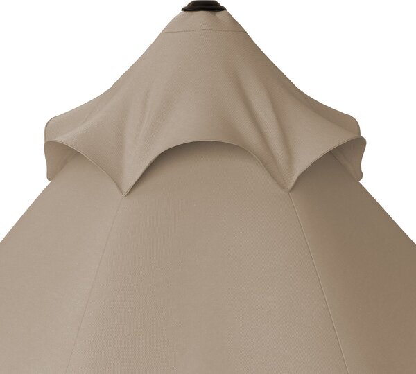 Kingsleeve® Maui kerti napernyő Ø330 cm - taupe
