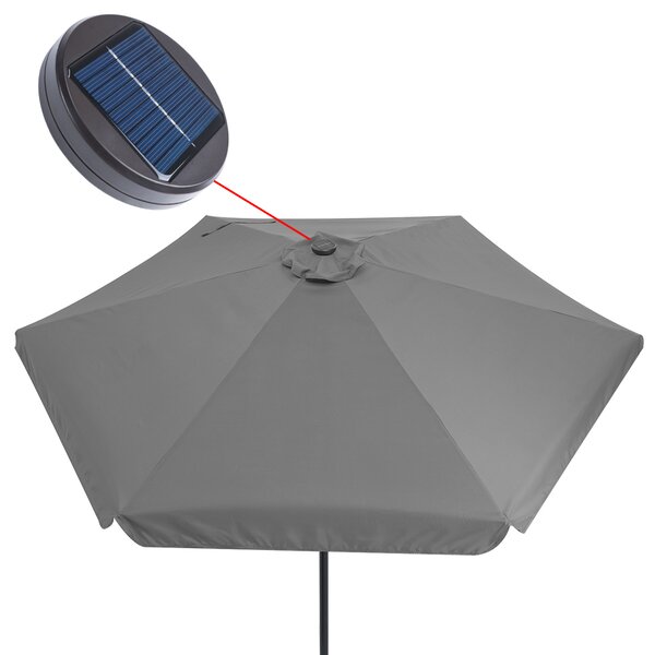 Kingsleeve® LED napernyő Athens Ø 330 cm - antracit