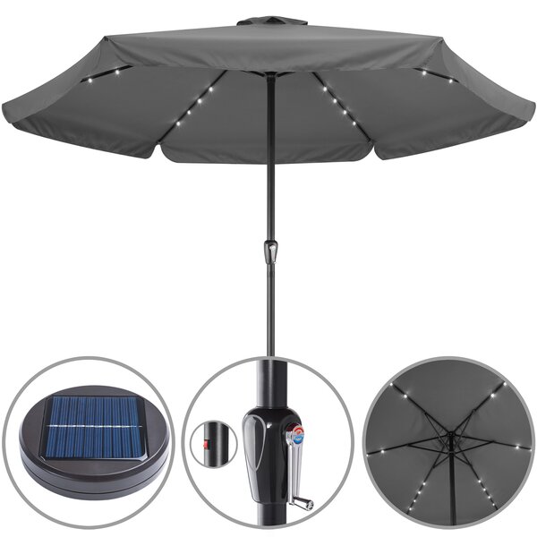 Kingsleeve® LED napernyő Athens Ø 330 cm - antracit