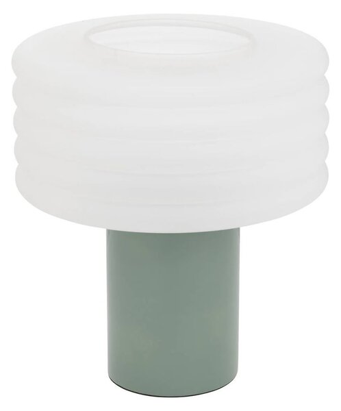 Asztali lámpa lime zöld üveg 36 cm - LUEUR