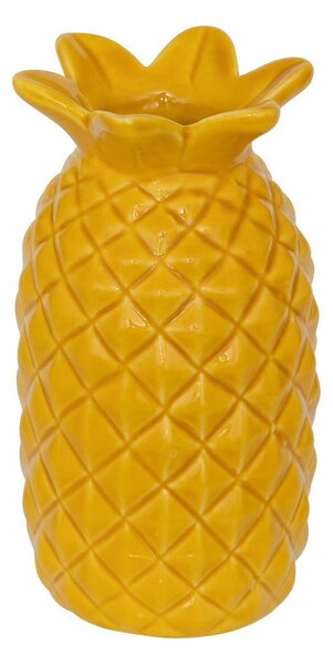 Ananász formájú váza, kerámia 10 cm, sárga - ANANA