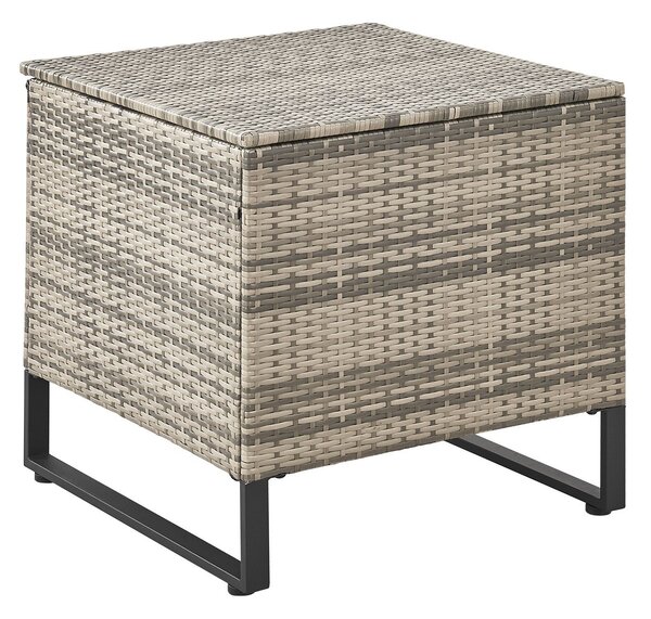 Juskys Santorini rattan kerti bútor szett - szürke