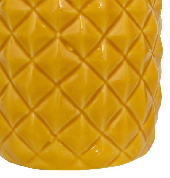 Ananász formájú váza, kerámia 10 cm, sárga - ANANA