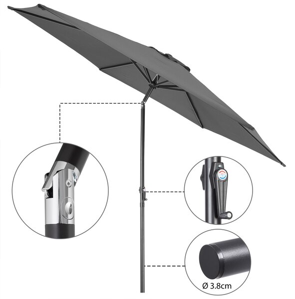 Kingsleeve® Kerti napernyő Ø300 cm - antracit