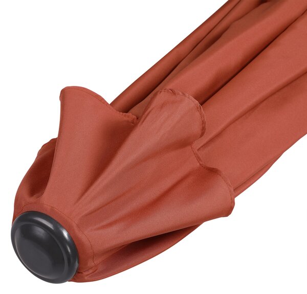 Kingsleeve® Kerti félköríves napernyő - terrakotta