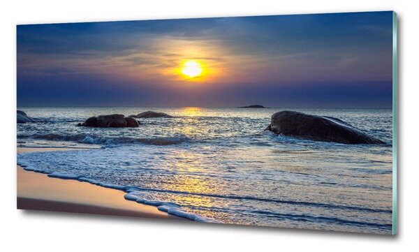 Üvegfotó Sunset tengeren