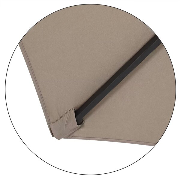 Kingsleeve® Kerti napernyő Ø300 cm - taupe