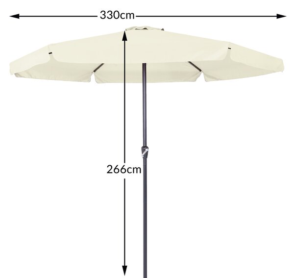 Kingsleeve® Maui kerti napernyő Ø330 cm - bézs