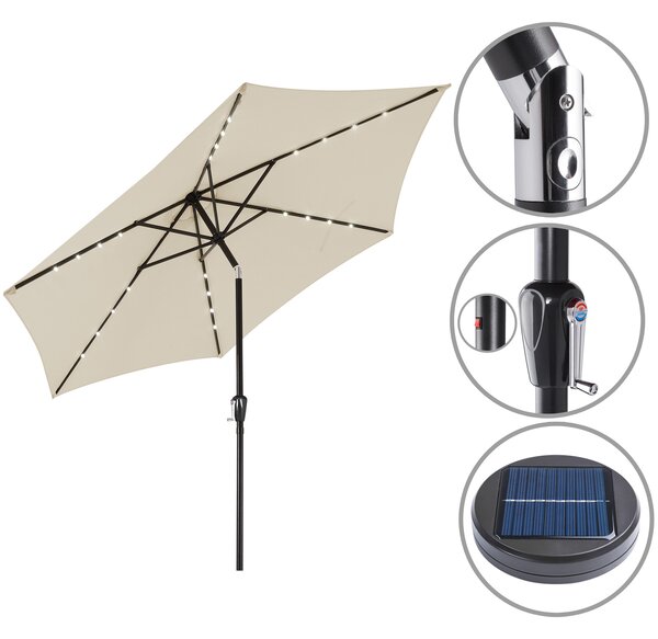 Kingsleeve® LED napernyő Miami Ø270 cm - bézs
