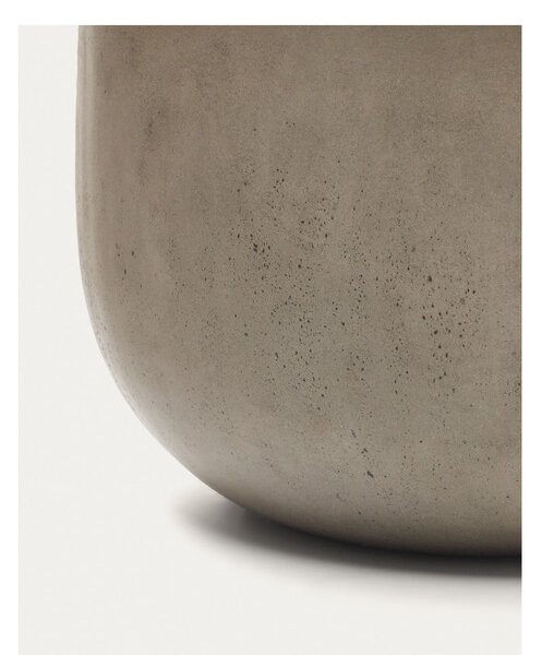 Beton kerek kerti dohányzóasztal ø 60 cm Garbet – Kave Home